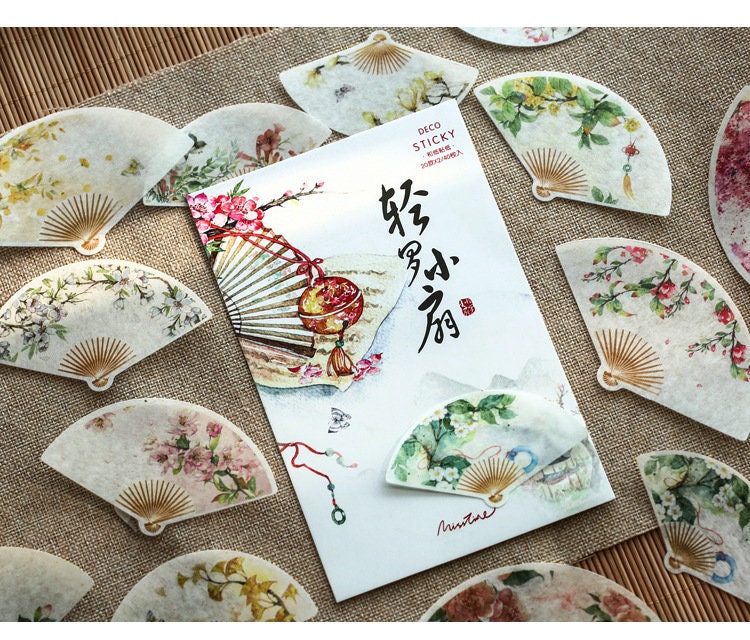 Japanese Style Flower Stickers