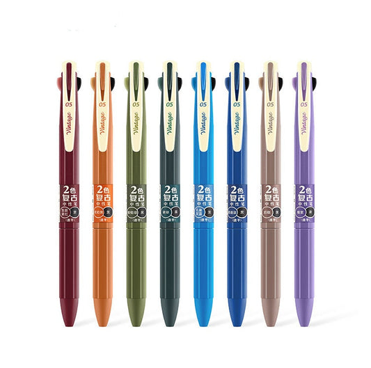 2 Colour Gel Pens set of 4