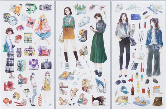 Fashion stickers sheet
