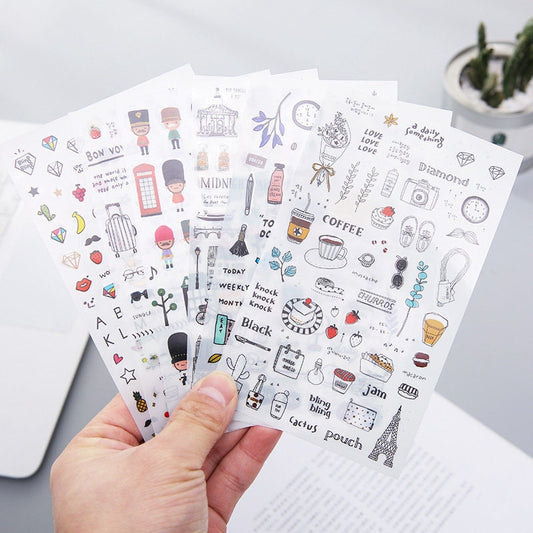 Travel stickers sheet