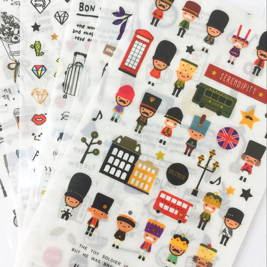 Travel stickers sheet