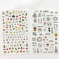 Travel stickers sheet