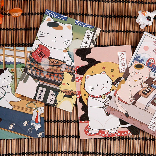 Lucky Dip Cute Cat Postcard - 4 Pack